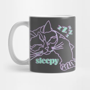 Sleepy Cat Mug